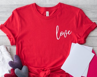 Love Shirt, Heart Shaped Love Shirt, Happy Valentine's Day Shirt,Valentine's Day Shirt,Valentine's Shirt,Valentines Day Gift,Gift For Her