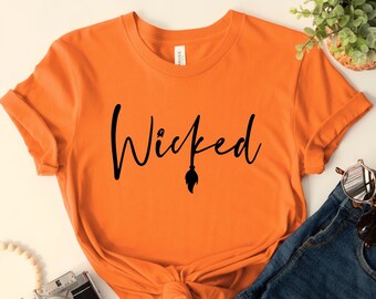 Camiseta malvada, camiseta de Halloween de bruja, camiseta divertida de Halloween, camiseta de bruja de Halloween, camiseta de mamá de Halloween, regalo de fiesta de Halloween, camiseta de Halloween para mamá
