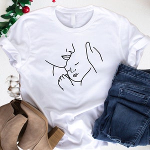 Mom and Baby Shirt, Mother and Baby Silhouette Tee, Mom and Baby Silhouette Shirt, Mother&#39;s Day Silhouette Shirt, Gift for Moms and Babies