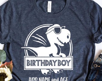 Birthday Boy Shirt, Birthday Dinosaur Shirt, Dino Shirt, Dinosaur Shirt for Kids, Kiddos Dinosaur Tee, Custom Dino Shirt, Personalized Dino