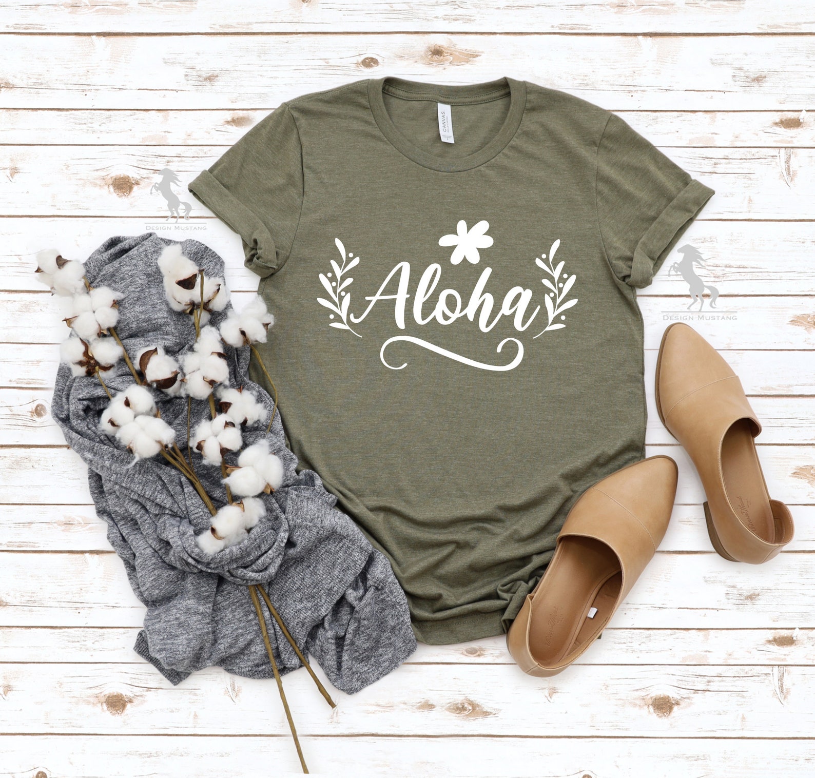 Short Sleeve Party Cotton Aloha Shirt