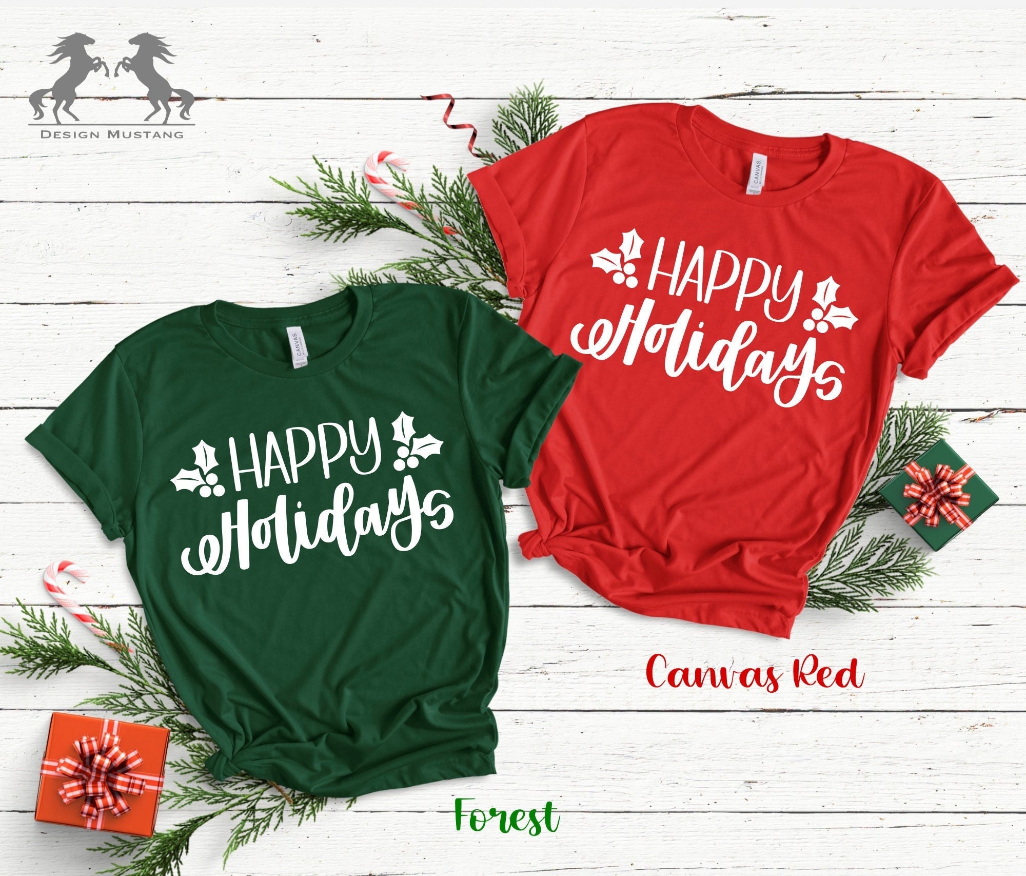Happy Holidays Shirt, Merry Christmas Shirt, Happy Christmas