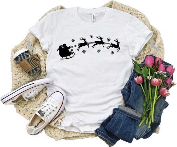 Santas Reindeer Tee Santas Reindeer Tee