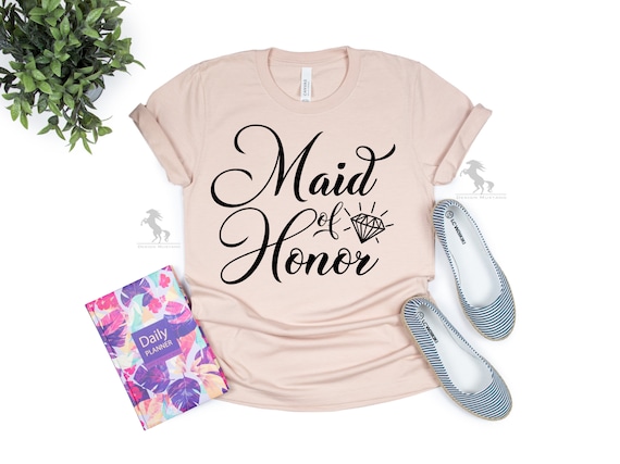 Maid of Honor Shirt, Wedding Shirt, Bridal Shirt, Bridal Party Tee, Wedding Party Shirt, Funny Quotes Shirt, Wedding Gift Tee