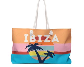Bolsa de Praia Ibiza: Bolsa de Viagem Grande para o Fim de Semana