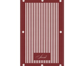 Strofinaccio rosso con scritta "Bold Love Statement" / Biancheria da cucina di design / Regalo per lei \ Regali di San Valentino