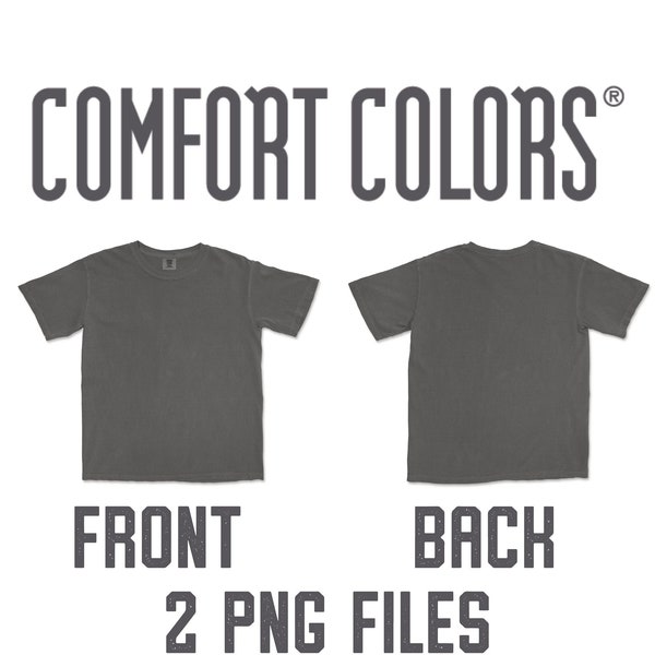 Comfort Colors Mockup 1717 (PNG DIGITAL DOWNLOAD) Front and Back - Pepper