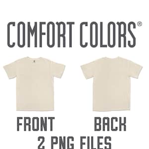 Comfort Colors Mockup 1717 (PNG DIGITAL DOWNLOAD) Front and Back - Ivory
