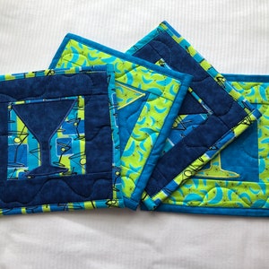 Martini Hot Pad Set