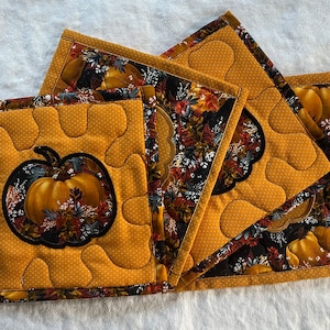 Pumpkins Fall Autumn Hot Pad Sets
