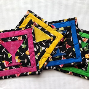 Martini Hot Pad Set