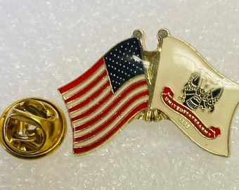 US USA Army Quartermaster Military Hat Lapel Pin 