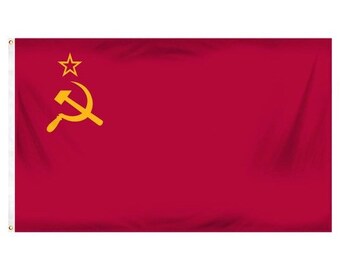 Red Revolution Union Of Soviet Socialist Republics Banner flag  Home Decor Dn 