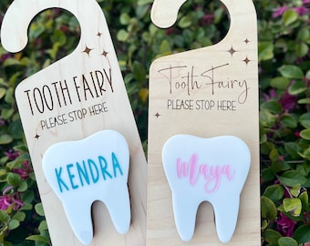 Tooth Fairy Door Holder, Custom Tooth Fairy Box,  Tooth Fairy Money Holder, Tooth Fairy pouch, Gifts for kids