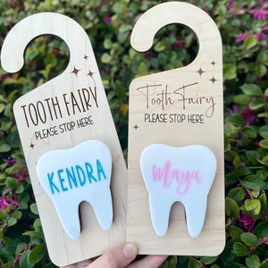 Tooth Fairy Door Holder, Custom Tooth Fairy Box,  Tooth Fairy Money Holder, Tooth Fairy pouch, Gifts for kids