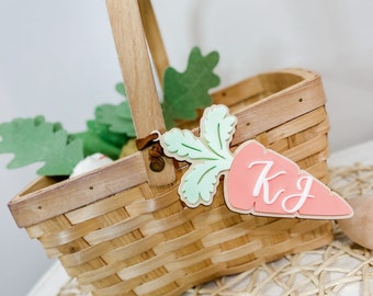 Custom Easter Name Tag, Easter Basket Stuffers,Easter Gifts for Kids,Personalized acrylic carrot tag