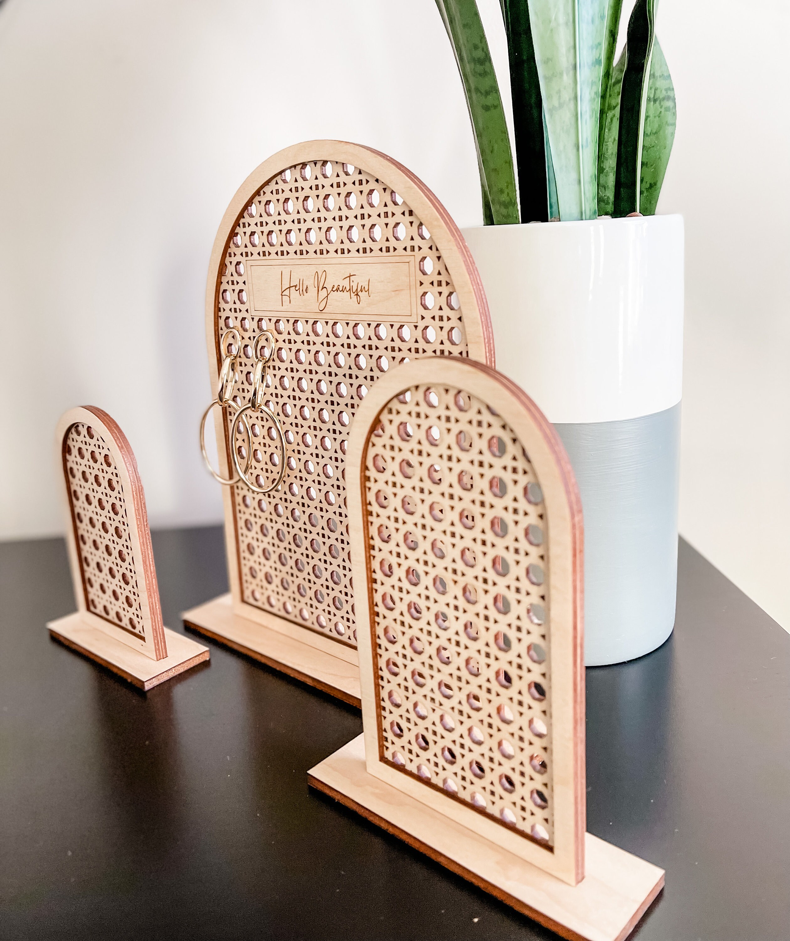 Earring Holder Boho Earring Holder Jewelry Display Wooden Etsy