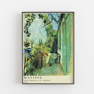 Henri Matisse, the terrace, St Tropez  | Modern Art|  Museum Exhibition | Wall Print | Home and living room decor | High Quality prints