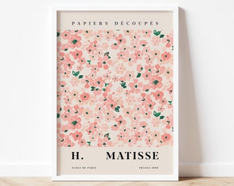Flower Market  Art Print | Matisse | Modern Abstract Art|  Museum Exhibition | Wall Print | Home and living room decor | High Quality prints