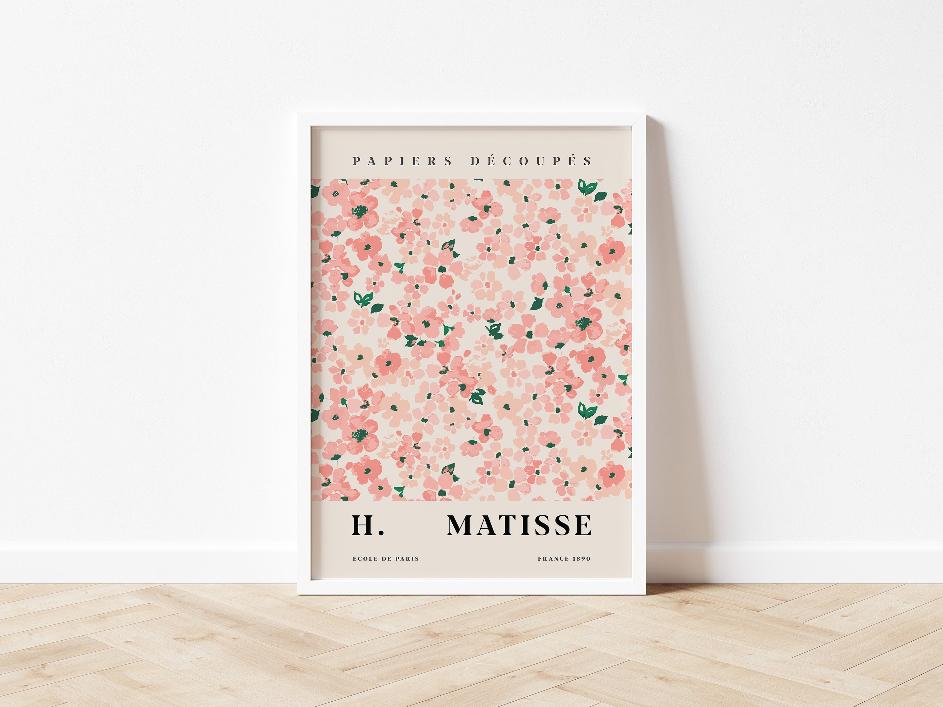 Discover Blumenmarkt Matisse | Moderne abstrakte Kunst Poster