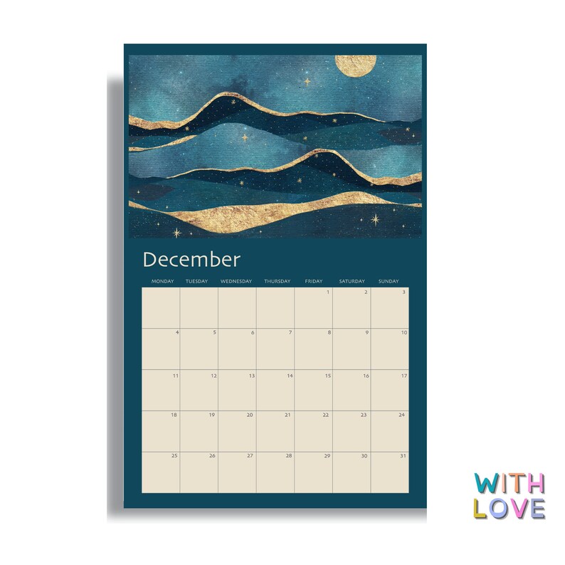 2023 Cosmic Space Calendar 11 X 16.5 Hanging Wall Calendar - Etsy