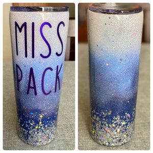 Teacher Appreciation Tumbler. Custom Glitter Ombré Tumbler.