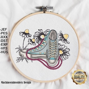 Embroidery Shoes / Embroidery File Shoes / Sneaker Design File, Shoes Motifs, Patterns for Machine embroidery design, INSTANT DOWNLOAD