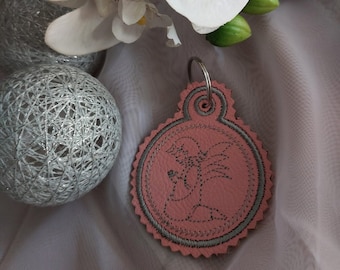 Embroidery file keychain angel keychain angel