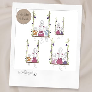 Broderie pour la fête des mères / Motif de broderie pour la fête des mères, Modèle de broderie machine, Téléchargement instantané