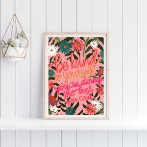 Be Kind to Yourself: You&#39;re Doing the Best You Can - Empowering Digital Download for Positive Self-Talk and Mental Health Support