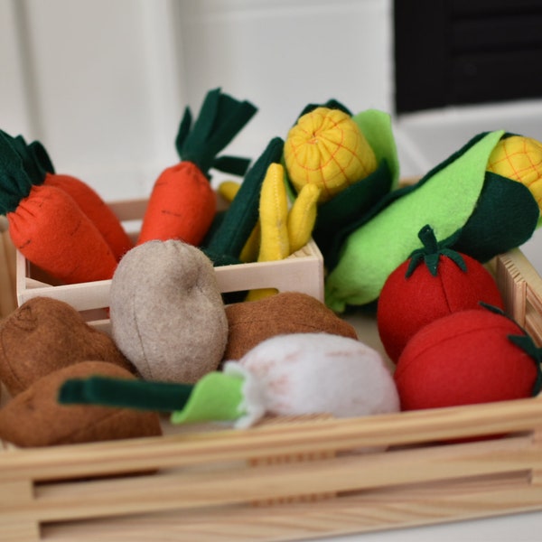 felt vegetables pattern