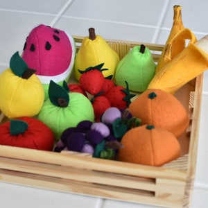 felt fruit pattern