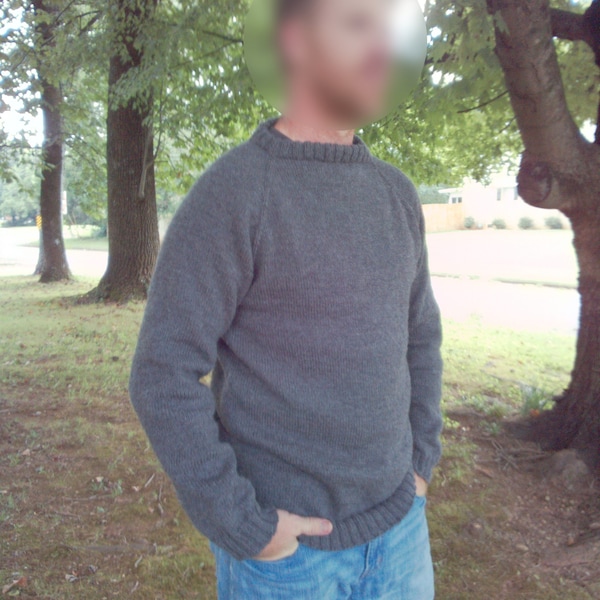 Men's Raglan Sweater Pattern