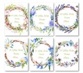 Personalised Notelet Pack Hand Made Notelets and Envelopes Summer Flower Circles Multipack 6 or 12 Cards