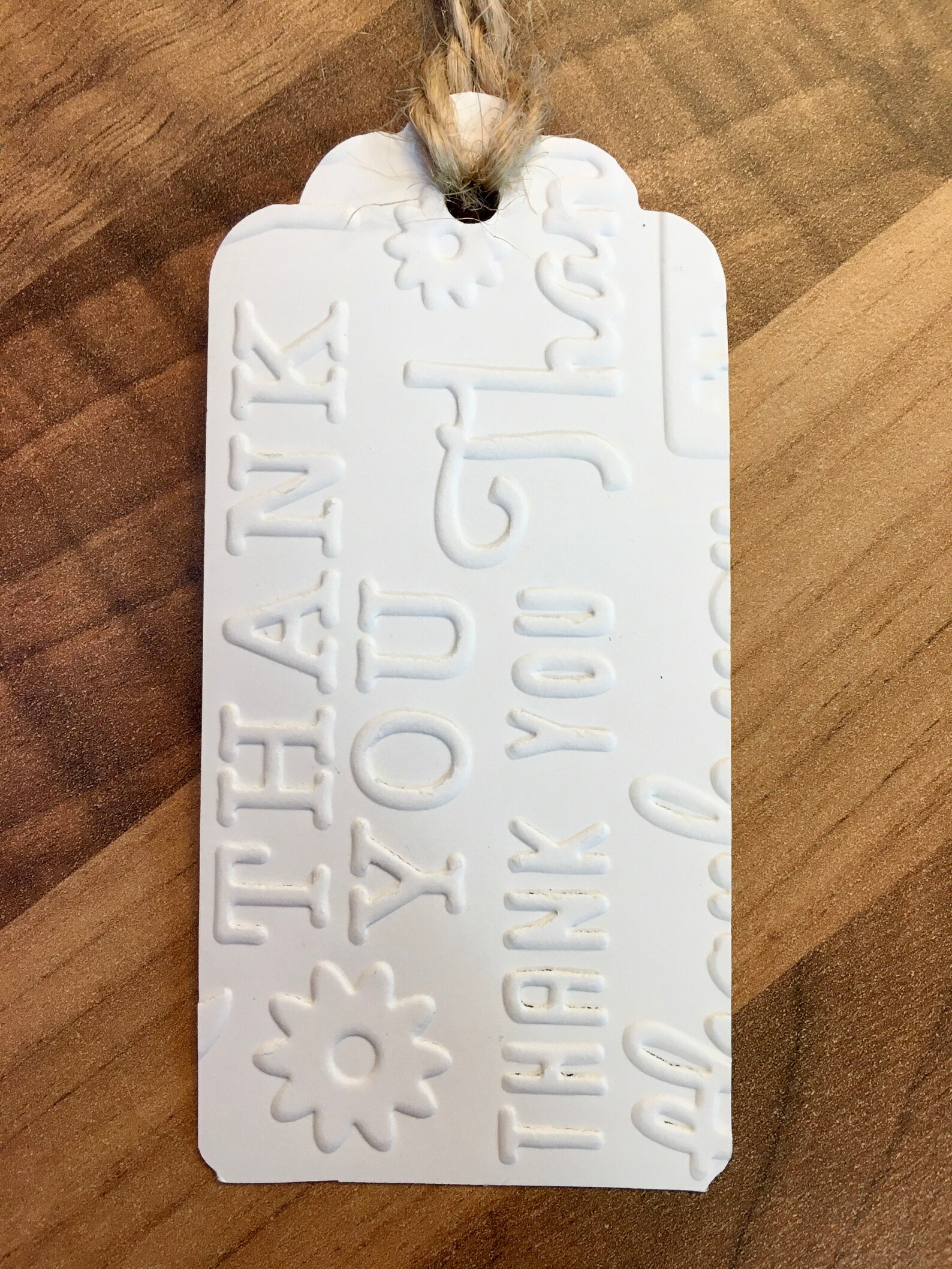 EMBOSSED GIFT TAGS Pack of 10 Handmade Gift Tags Choice of Etsy