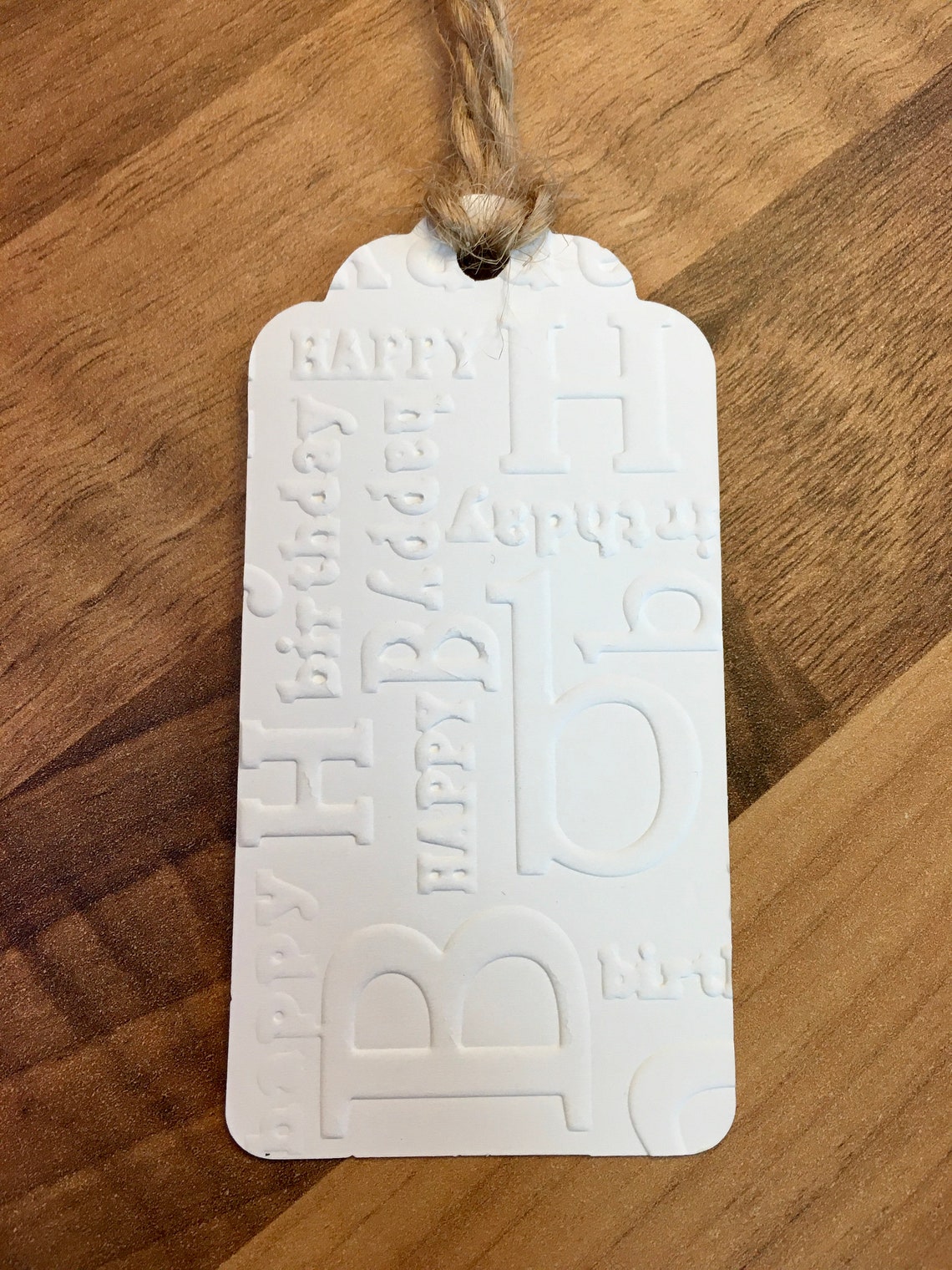 EMBOSSED GIFT TAGS Pack of 10 Handmade Gift Tags Choice of Etsy