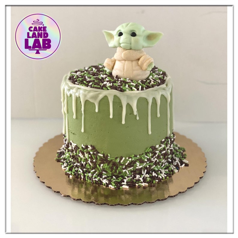 Baby Yoda Cake topper / Star Wars / Fondant / Yoda / Baby / | Etsy