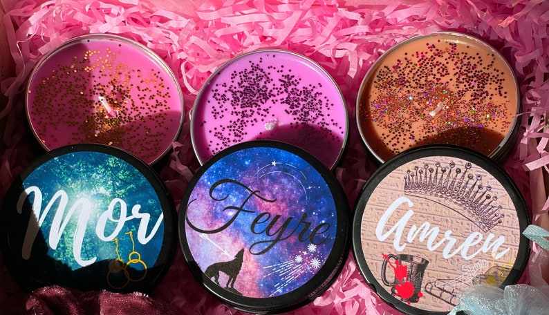 Feyre,Mor and Amren scented soy candleACOTAR inspired candles image 4