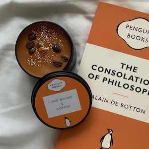 Books & Coffee Soy Candle: Penguin Classics Inspired, Handmade