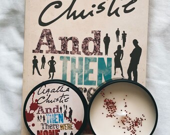 Agatha Christie candle, And Then There Were None scented soy candle,murder mystery soy candle