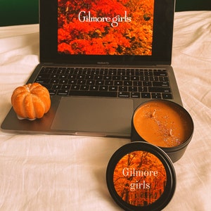 Gilmore girls inspired candle|Autumn candle|Fall candle|Pumpkin spice candle|pumpkin candle|Halloween candle