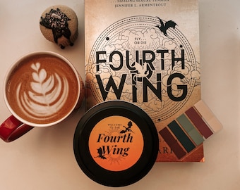 Fourth Wing Inspired Candle | Handmade Soy Wax Candle, Book Lover Gift