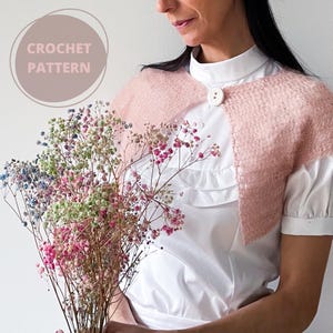 Auro Bolero Shrug Crochet Pattern - DIGITAL PATTERN | Crochet Shrug | Crochet Bolero | Crochet Garment | Crochet Sweater | Crochet Jumper