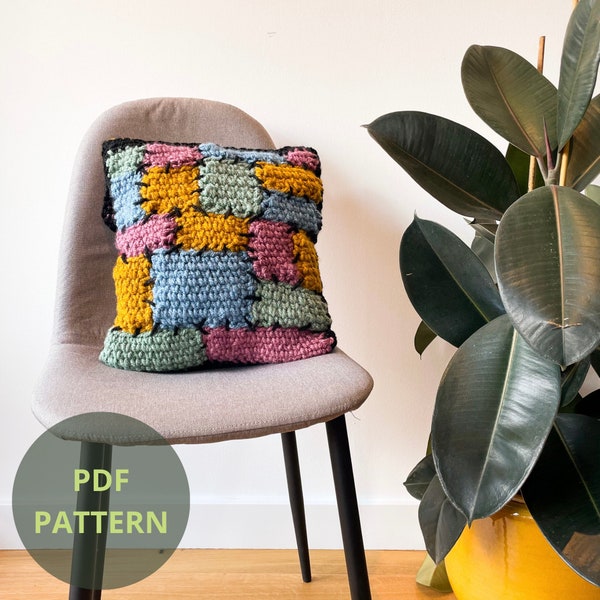Crochet Pillow Quilt DIGITAL PATTERN | Pillowcase | Crochet Pillow Cover | Cozy crochet | Crochet Winter