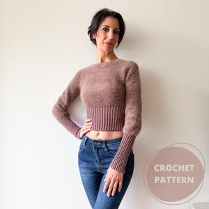 Woodey Autumn Jumper Crochet Pattern - DIGITAL PATTERN | Crochet Jumper | Crochet Sweater | Crochet Garment | Crochet Autumn | Cozy Crochet