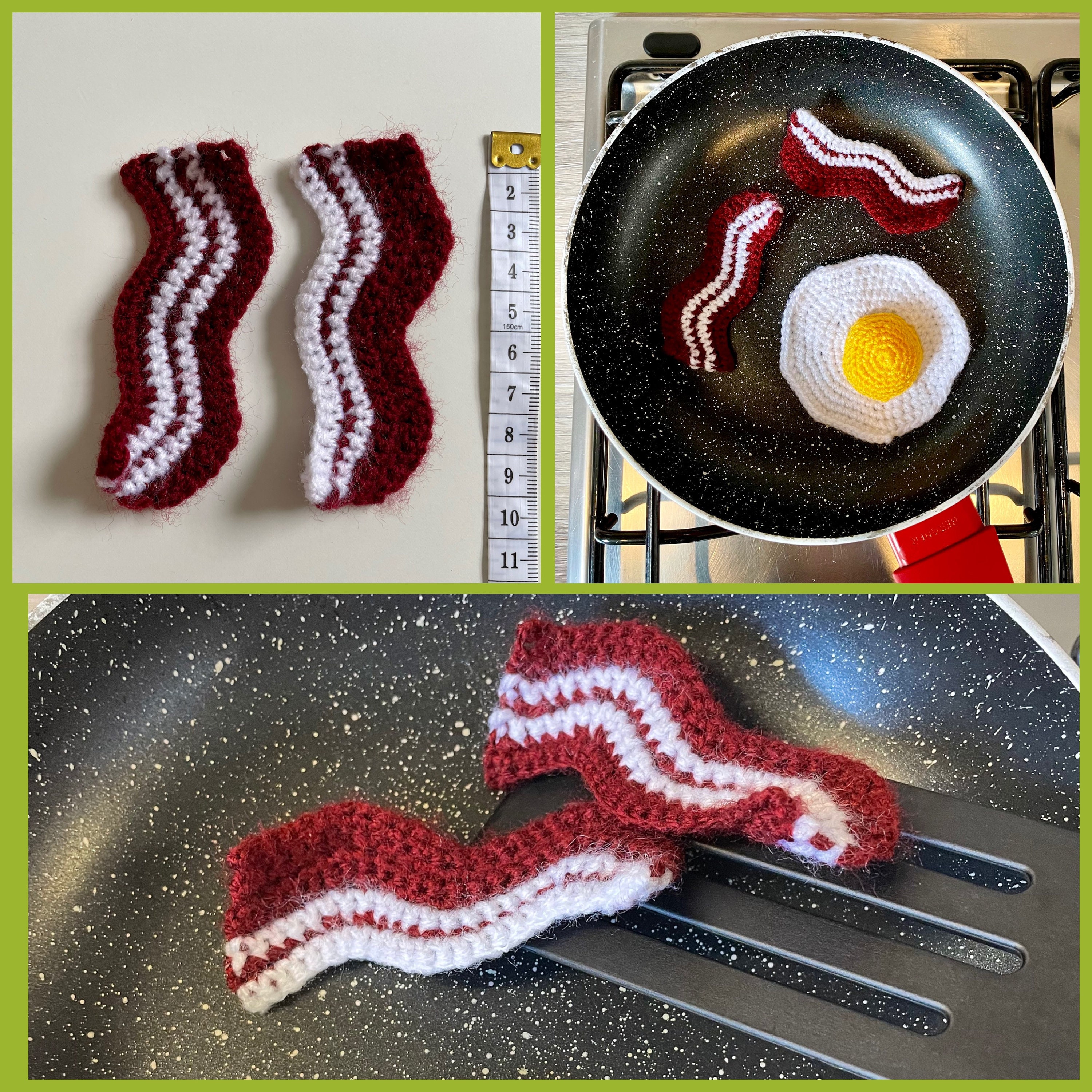 Breakfast ONLY Bacon Crochet Digital Pattern Etsy