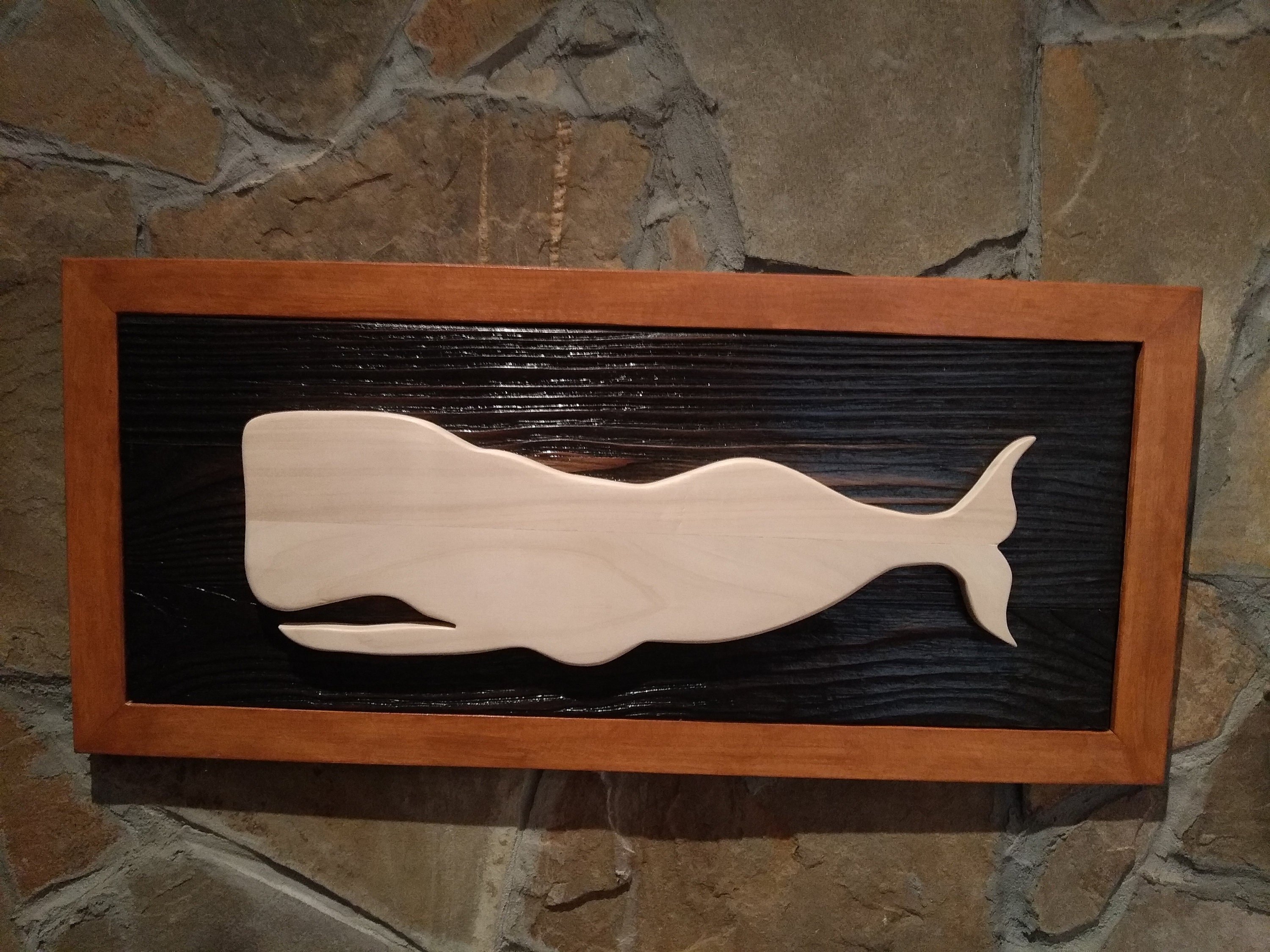 Ballena ballena hecha a mano de madera decoración de madera | Etsy