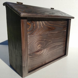 Brievenbus, houten brievenbus, geverfde brievenbus, buitenbrievenbus, brievenbus wandmontage, brievenbus, brievenbus, briefkasten holz