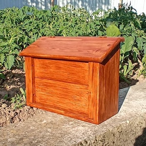 Mailbox, Wood Mail Box, unfinished Mailbox, Outdoor Mail Box, wall mount mailbox, custom mailbox, Postbox, briefkasten holz