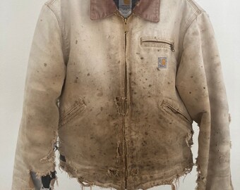 distressed carhartt jacket